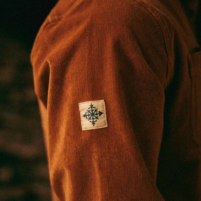 Cat Tracks Corduroy Shirt - Bark
