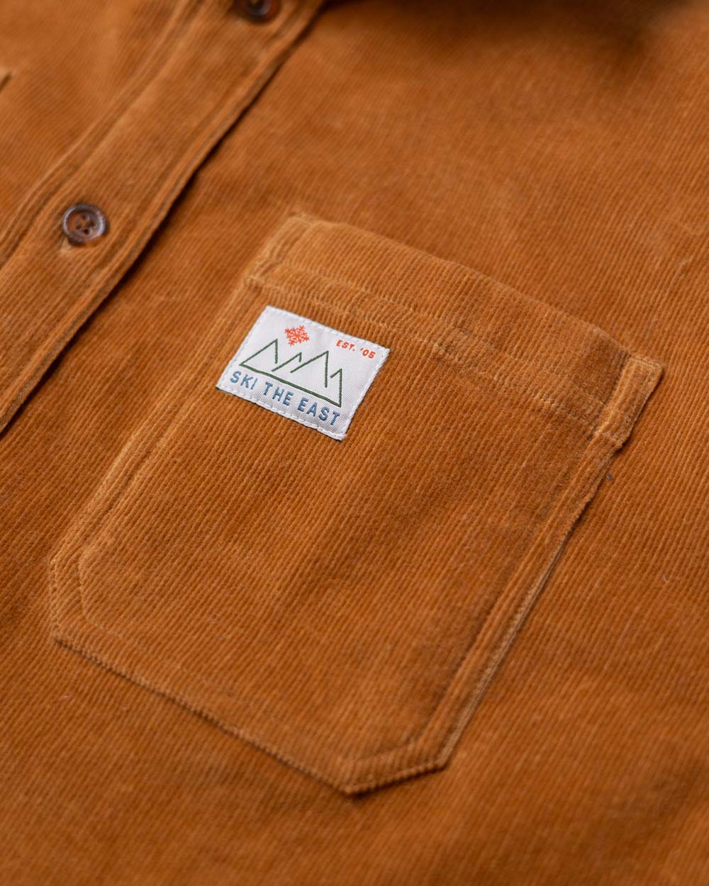 Cat Tracks Corduroy Shirt - Bark