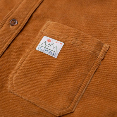 Cat Tracks Corduroy Shirt - Bark