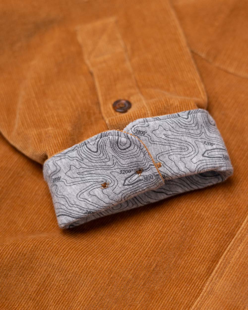 Cat Tracks Corduroy Shirt - Bark