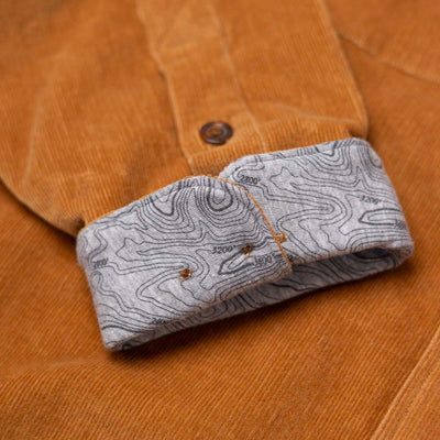Cat Tracks Corduroy Shirt - Bark