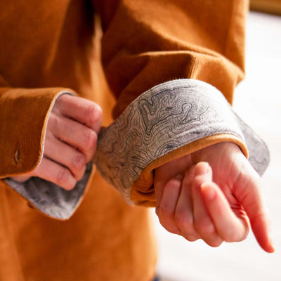 Cat Tracks Corduroy Shirt - Bark