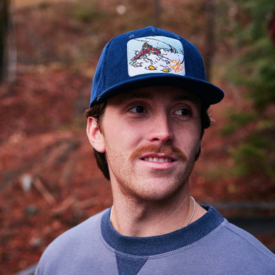 Steep n' Deep Corduroy Hat - Midnight Navy
