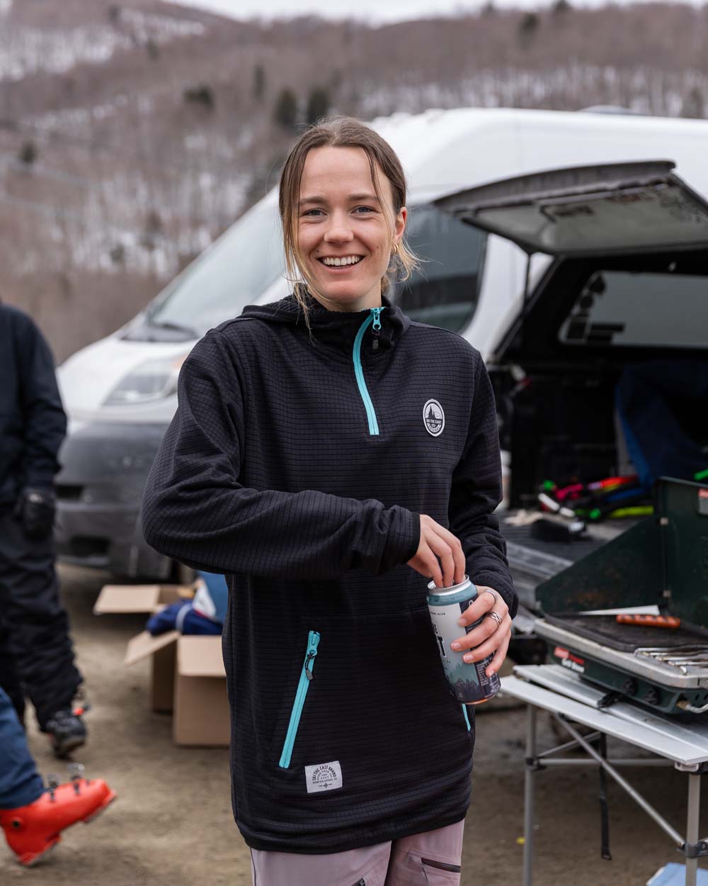 Lynx Quarter Zip Tech Fleece - Black – Ski The East