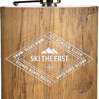 Dedicated Wood Wrapped Flask