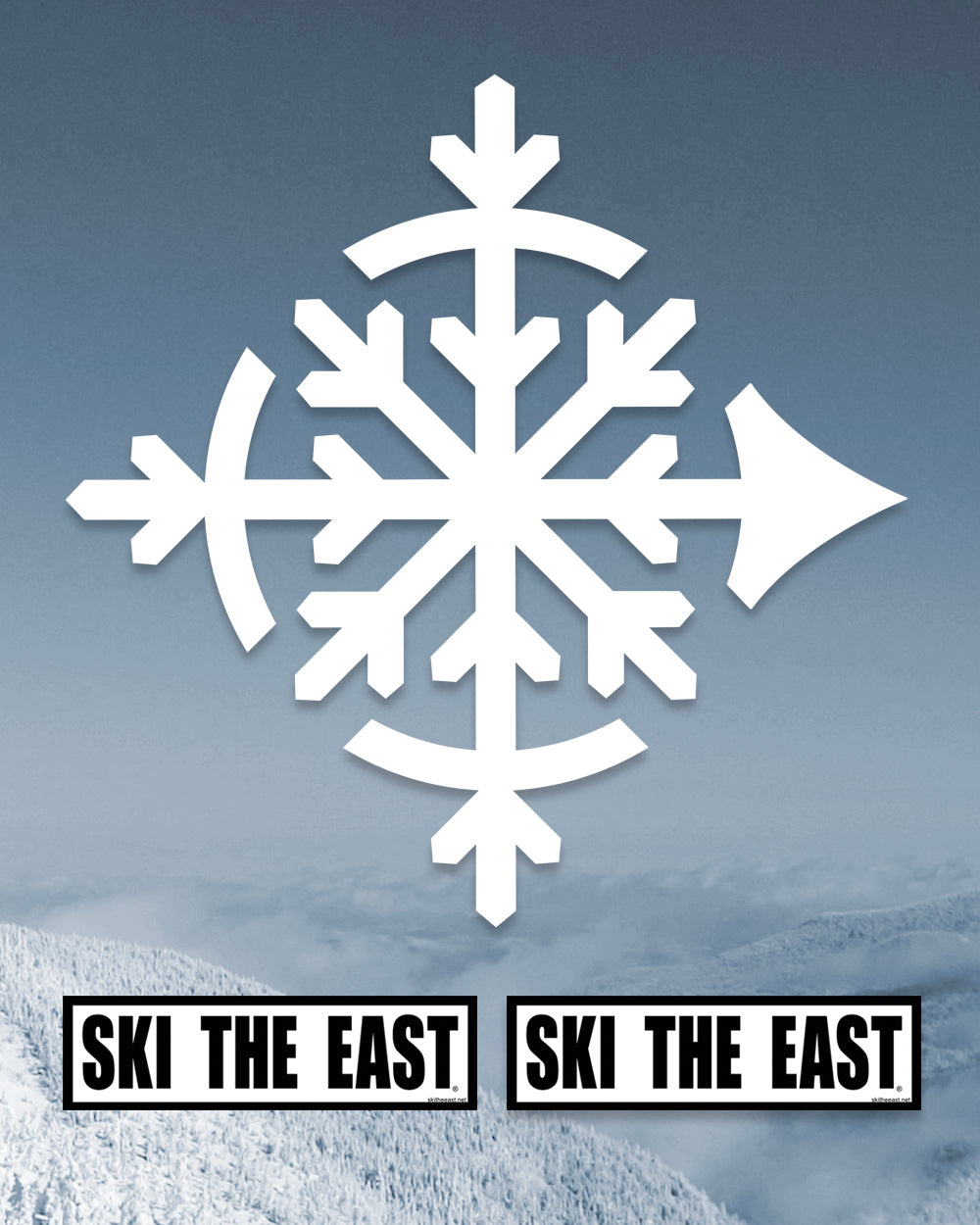 XL Die-Cut Sticker Pack - Flake - White