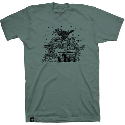 Powder Hounds Tee - Pine