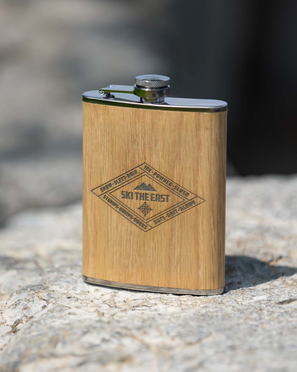 Dedicated Wood Wrapped Flask