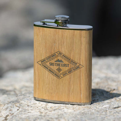 Dedicated Wood Wrapped Flask