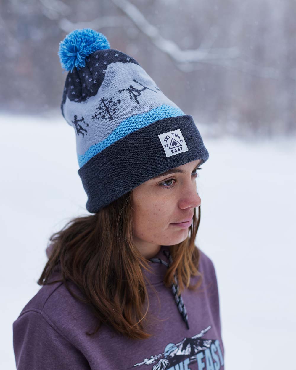 Altitude Pom Beanie - Mountain Frost