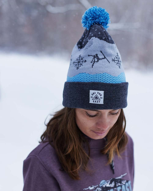 Altitude Pom Beanie - Mountain Frost – Ski The East display picture 1