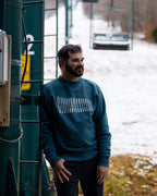 Ski Quiver Crew Sweatshirt - Stone Blue