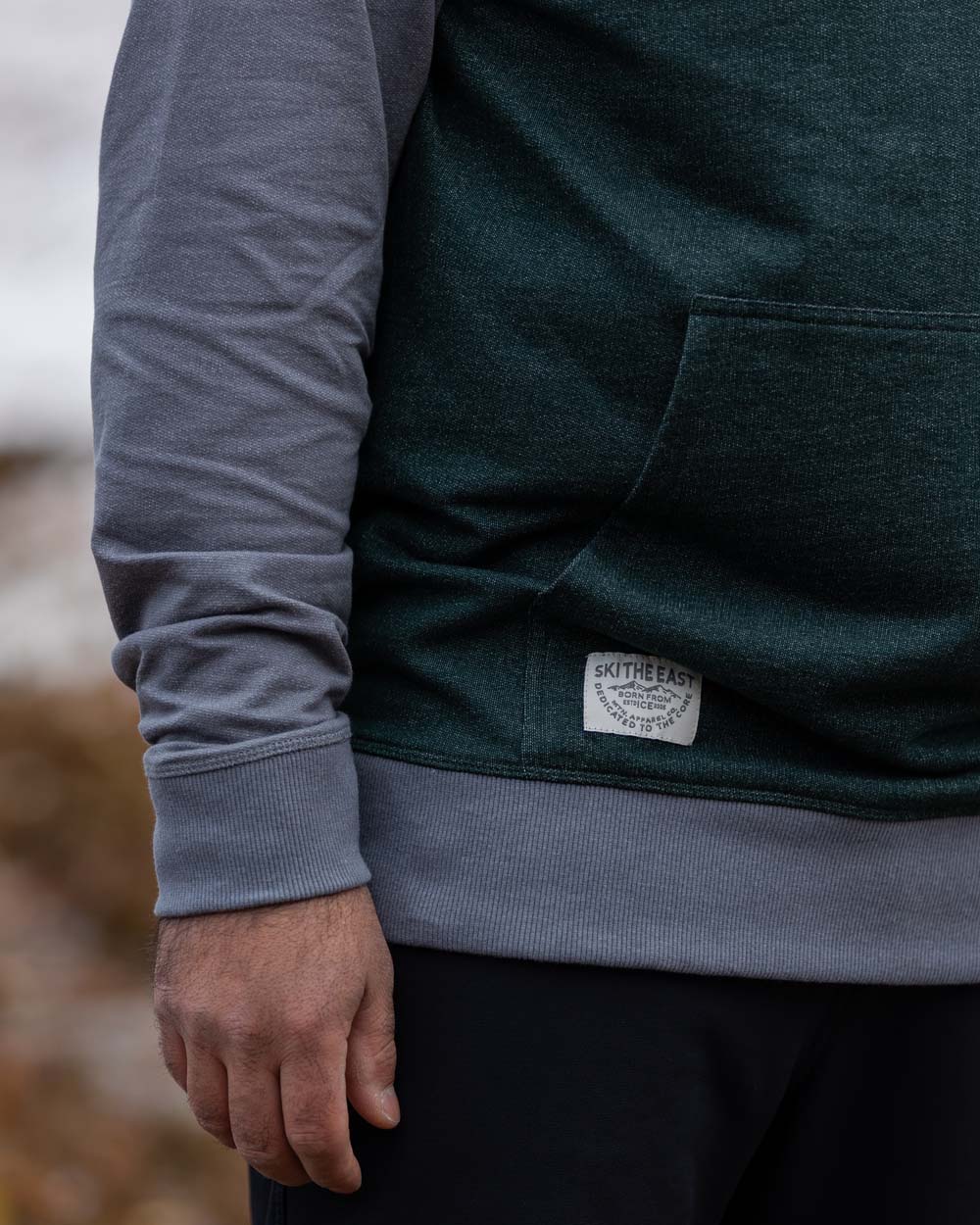 Eternal Lightweight Hoodie - Granite/Dark Forest