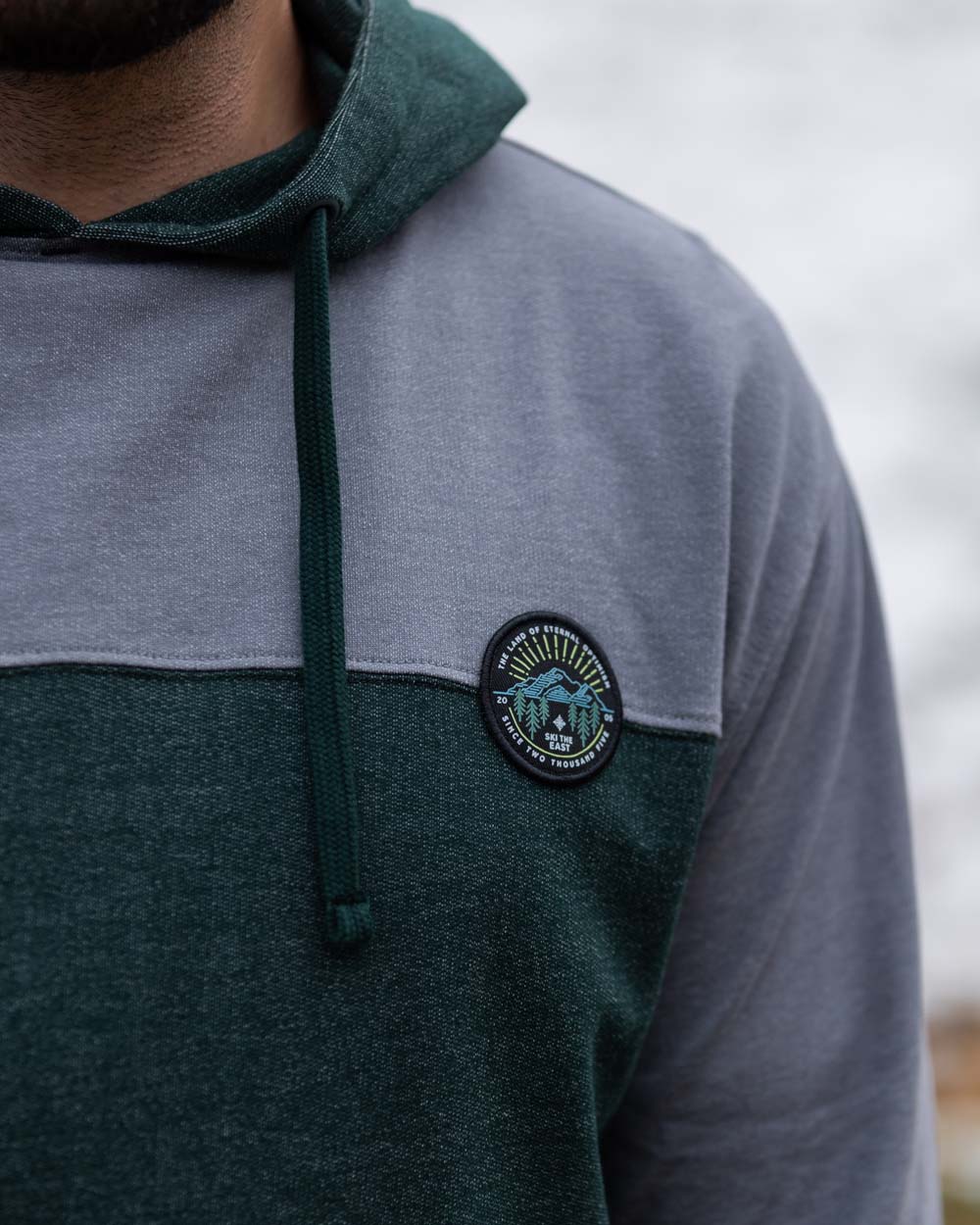 Eternal Lightweight Hoodie - Granite/Dark Forest