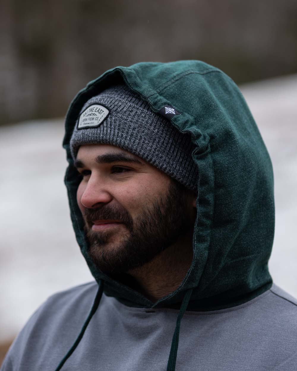 Eternal Lightweight Hoodie - Granite/Dark Forest