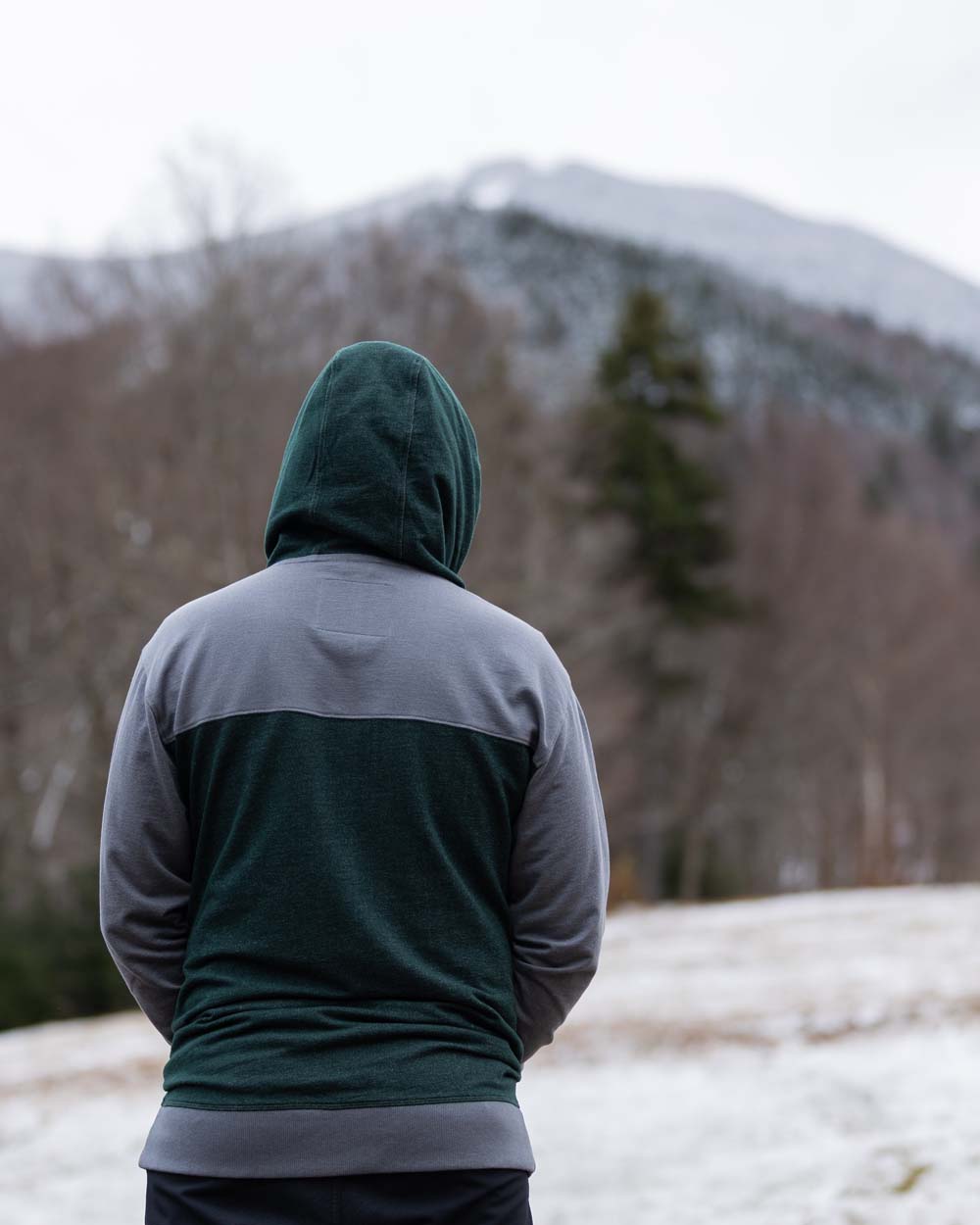 Eternal Lightweight Hoodie - Granite/Dark Forest