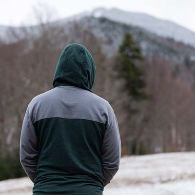 Eternal Lightweight Hoodie - Granite/Dark Forest