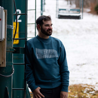 Ski Quiver Crew Sweatshirt - Stone Blue