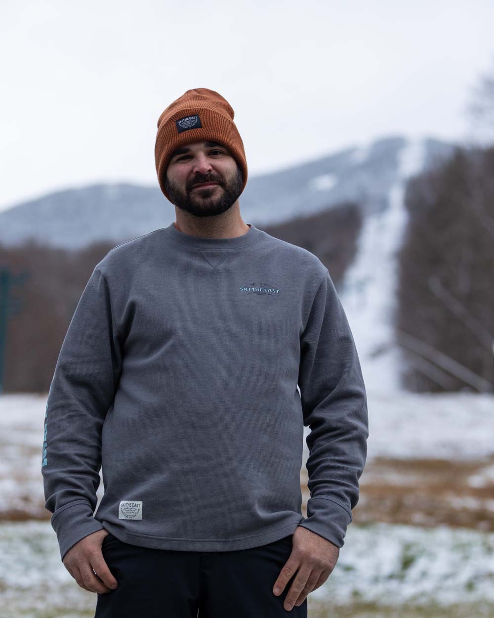 Rugged Roots Waffle Crew - Granite