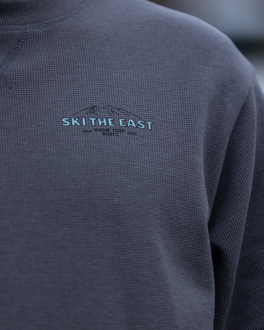 Rugged Roots Waffle Crew - Granite