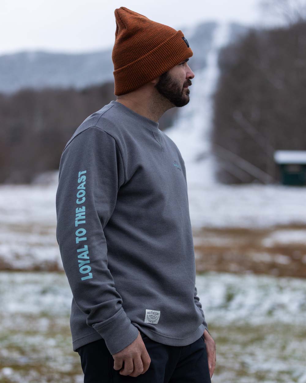 Rugged Roots Waffle Crew - Granite