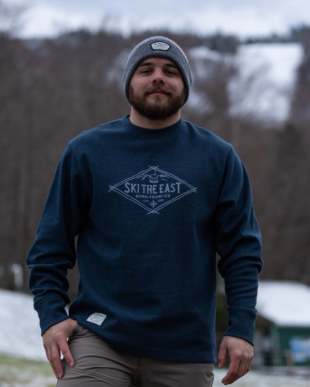 High Alpine Waffle Crew - Midnight