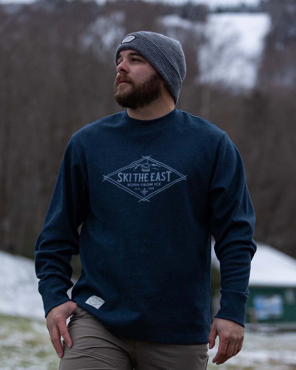 High Alpine Waffle Crew - Midnight