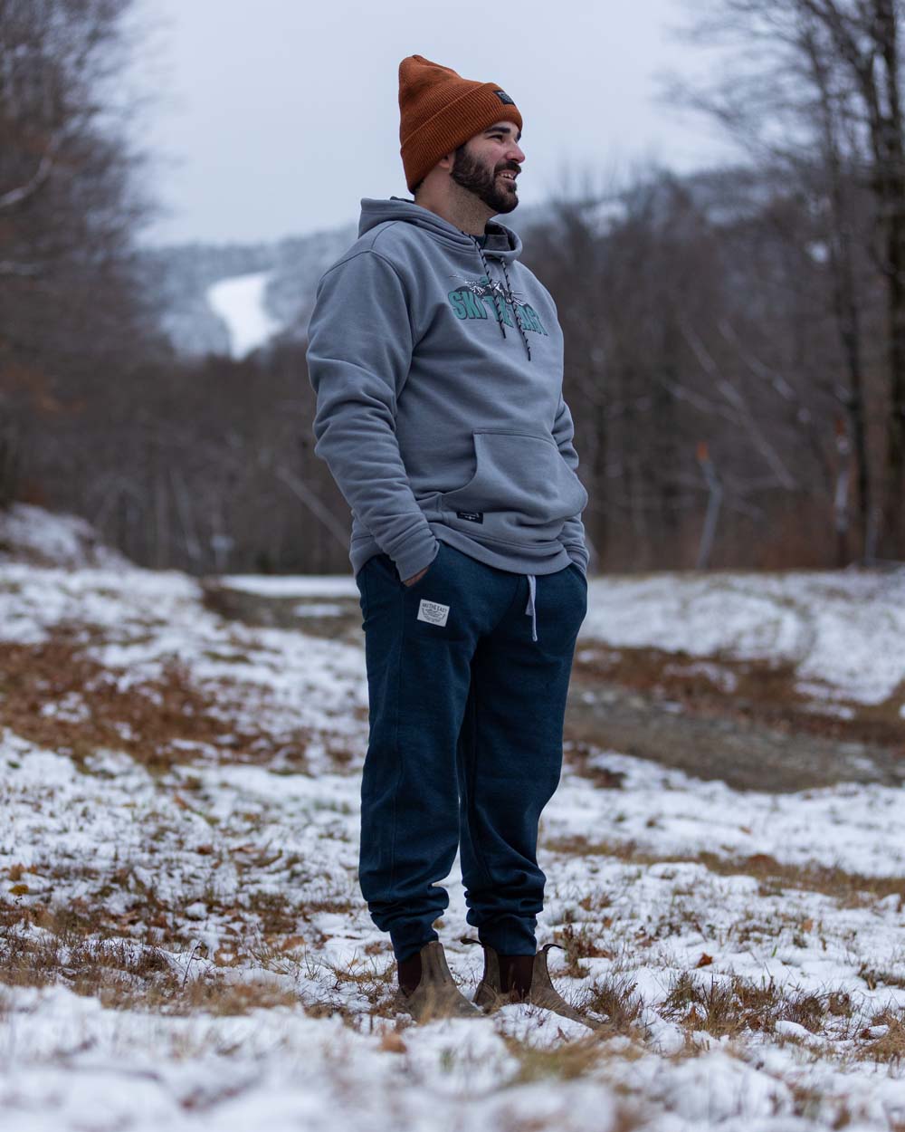 Woodland Waffle Joggers - Midnight