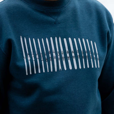 Ski Quiver Crew Sweatshirt - Stone Blue