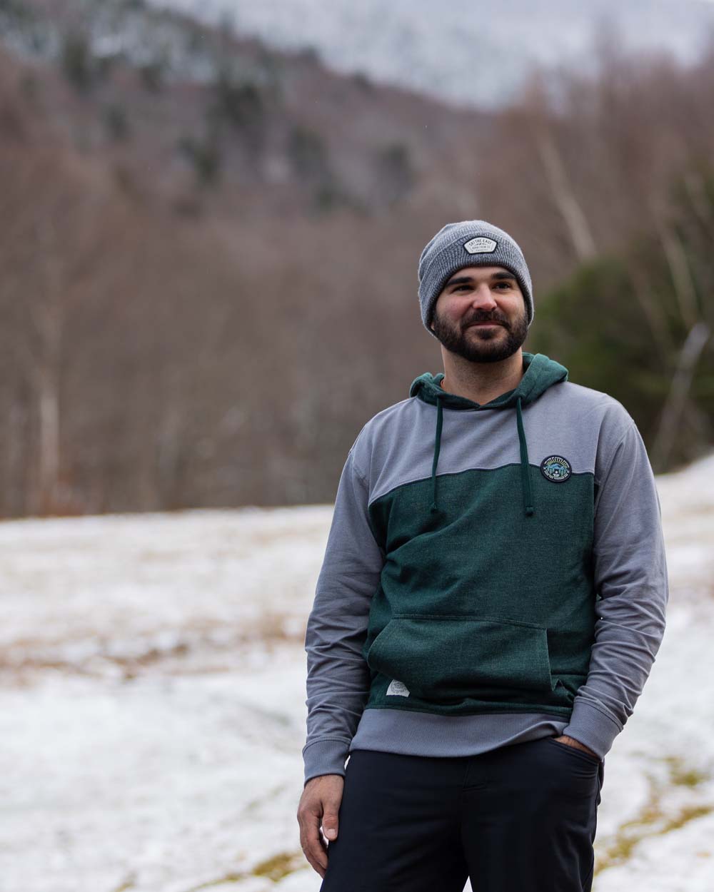 Eternal Lightweight Hoodie - Granite/Dark Forest