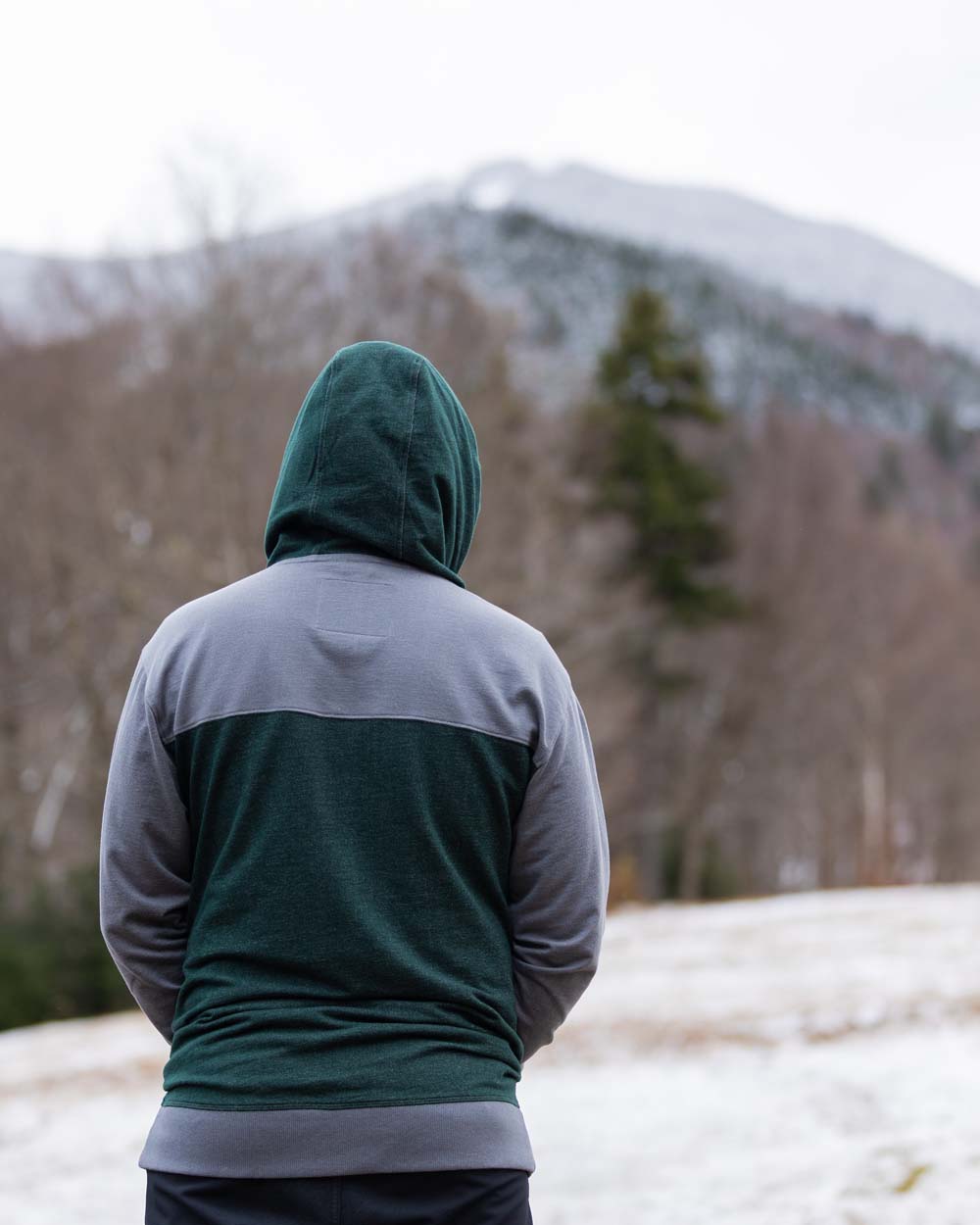 Eternal Lightweight Hoodie - Granite/Dark Forest