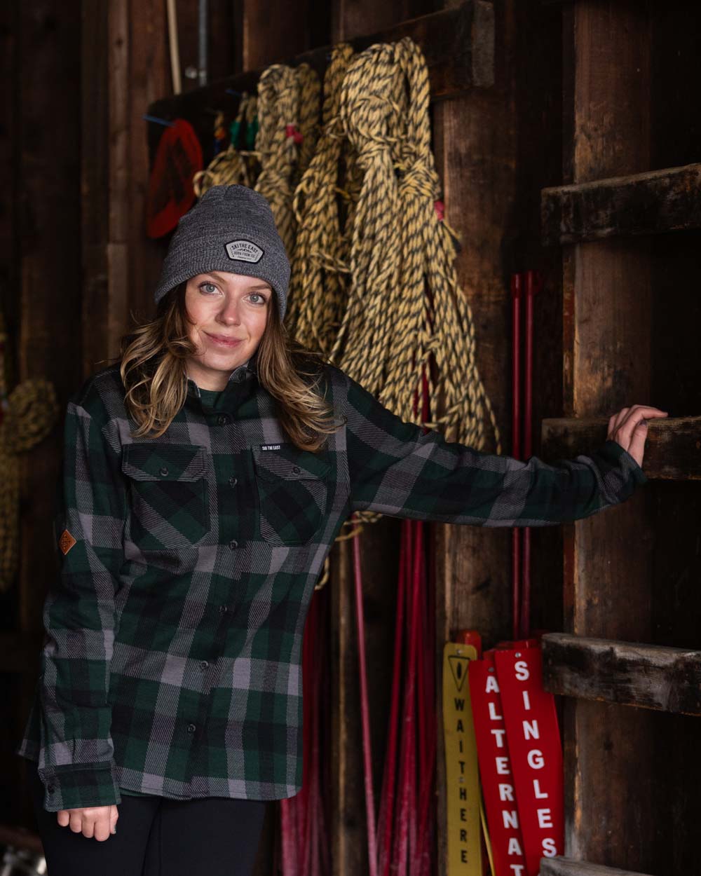 Women's Snowdrift Knit Flannel - Backwoods Pine
