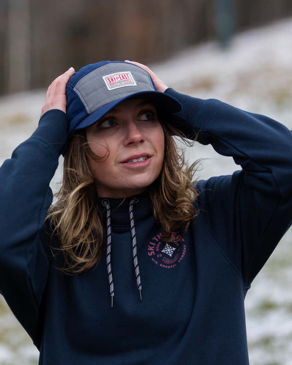 Small Mountain Quilted Hat - Midnight/Granite