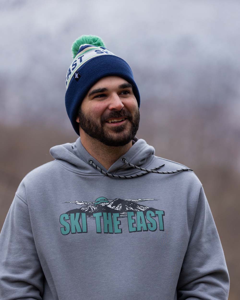 Tailgater Pom Beanie - Blue Ridge