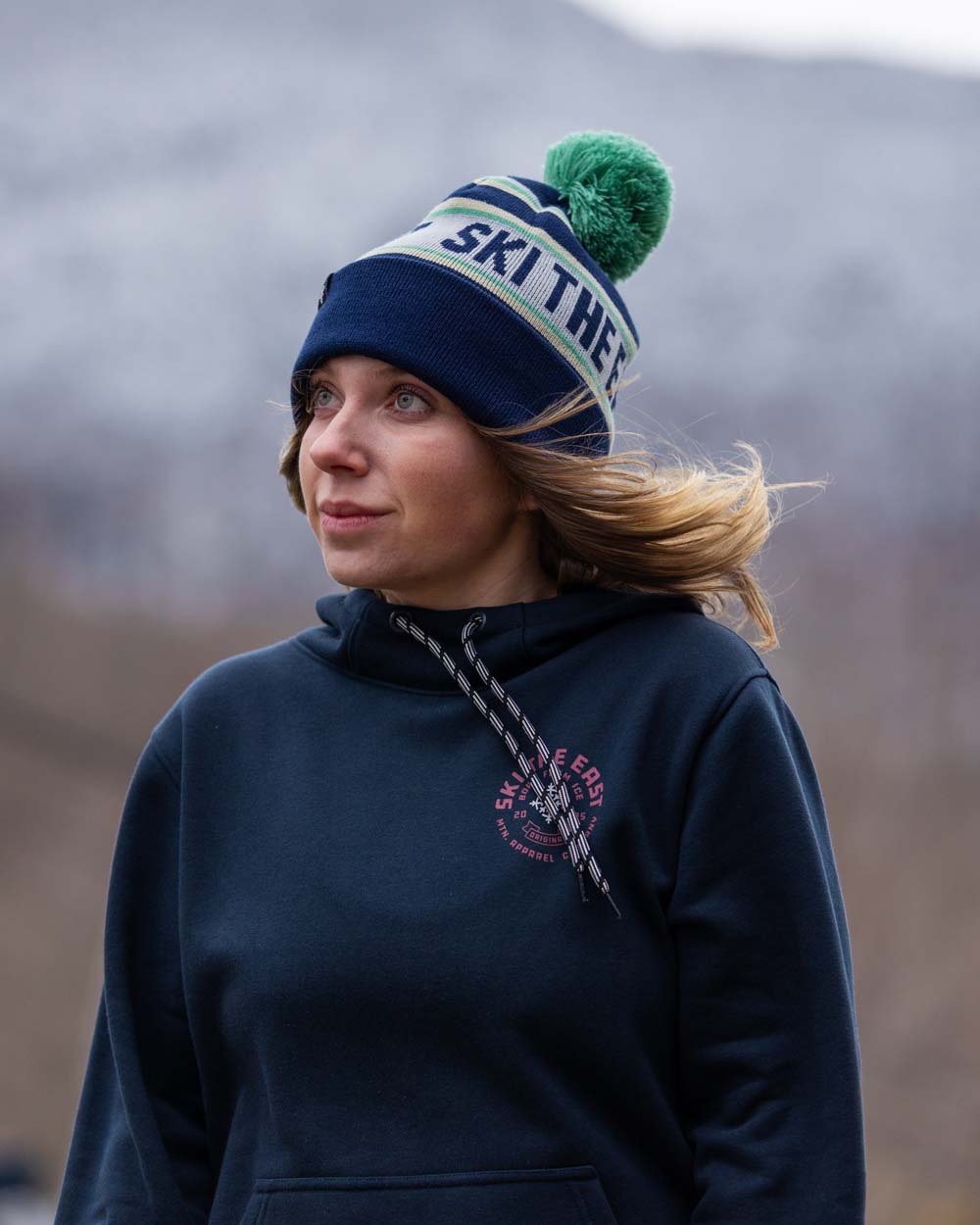 Tailgater Pom Beanie - Blue Ridge