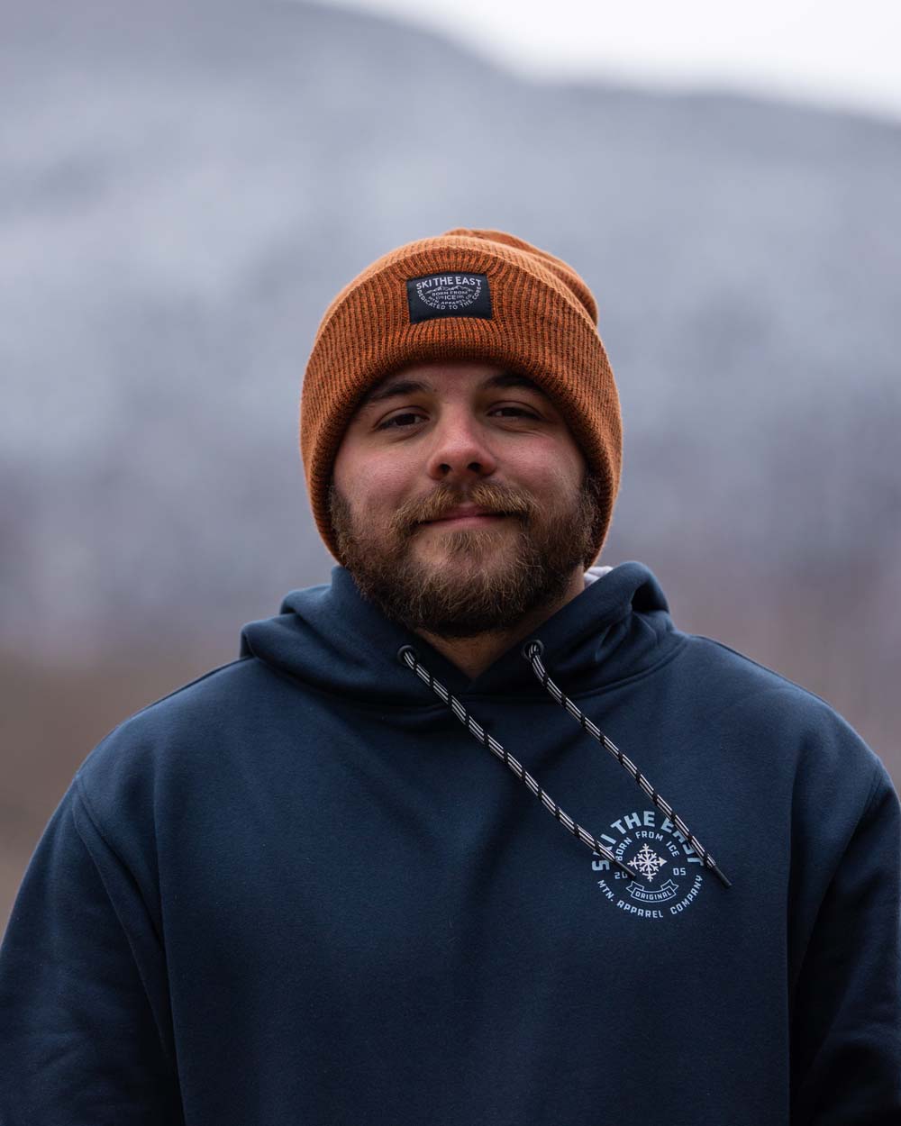 Double Down Beanie - Burnt Orange