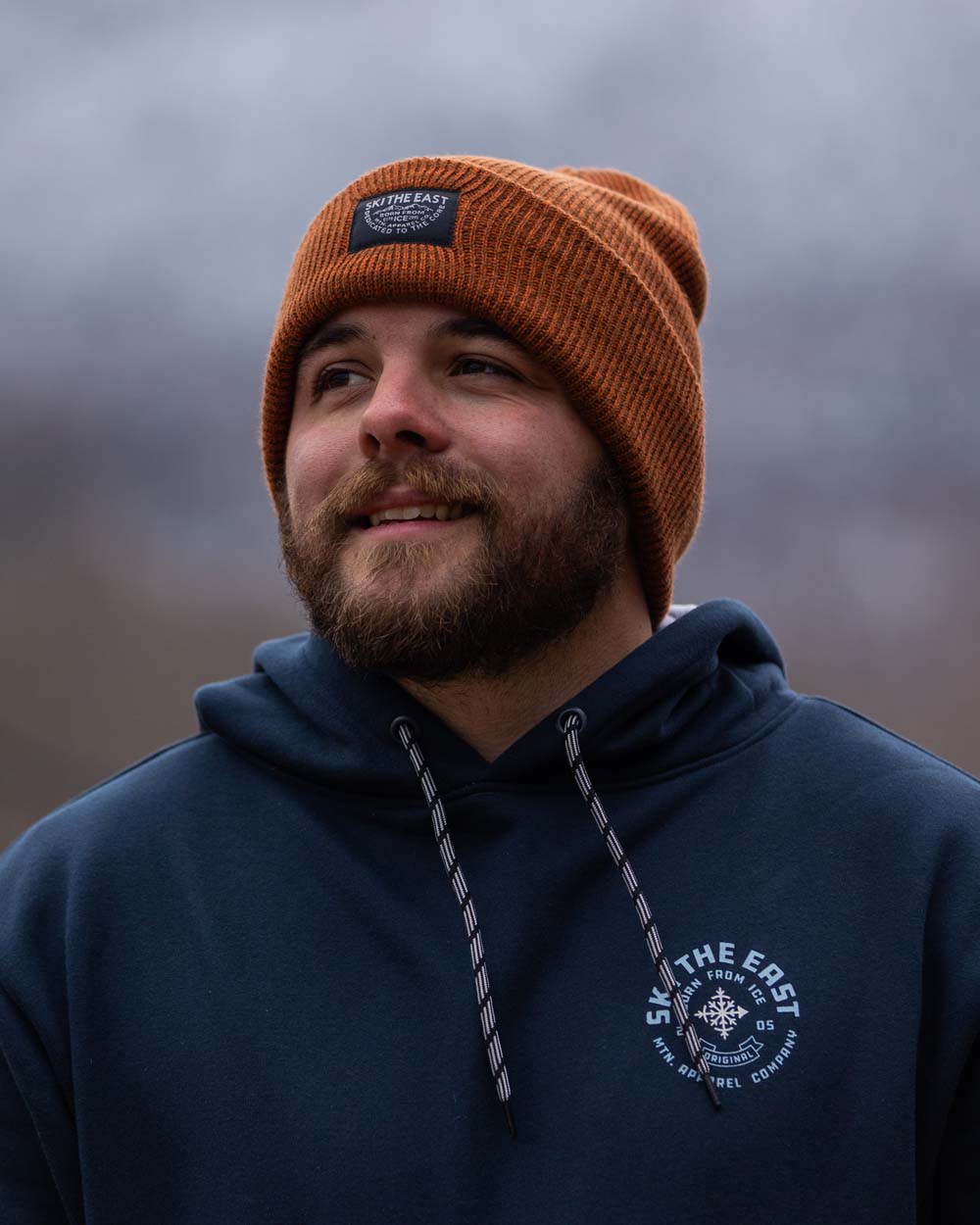 Double Down Beanie - Burnt Orange
