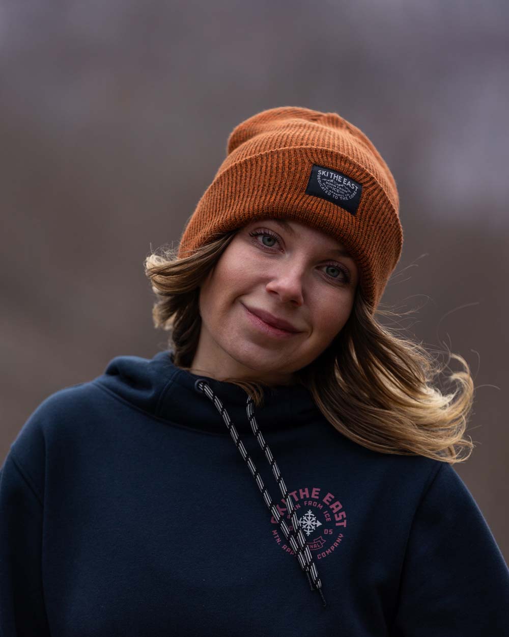 Double Down Beanie - Burnt Orange