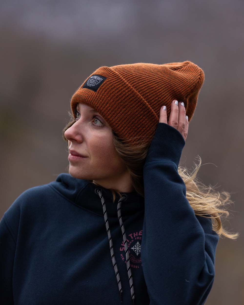 Double Down Beanie - Burnt Orange