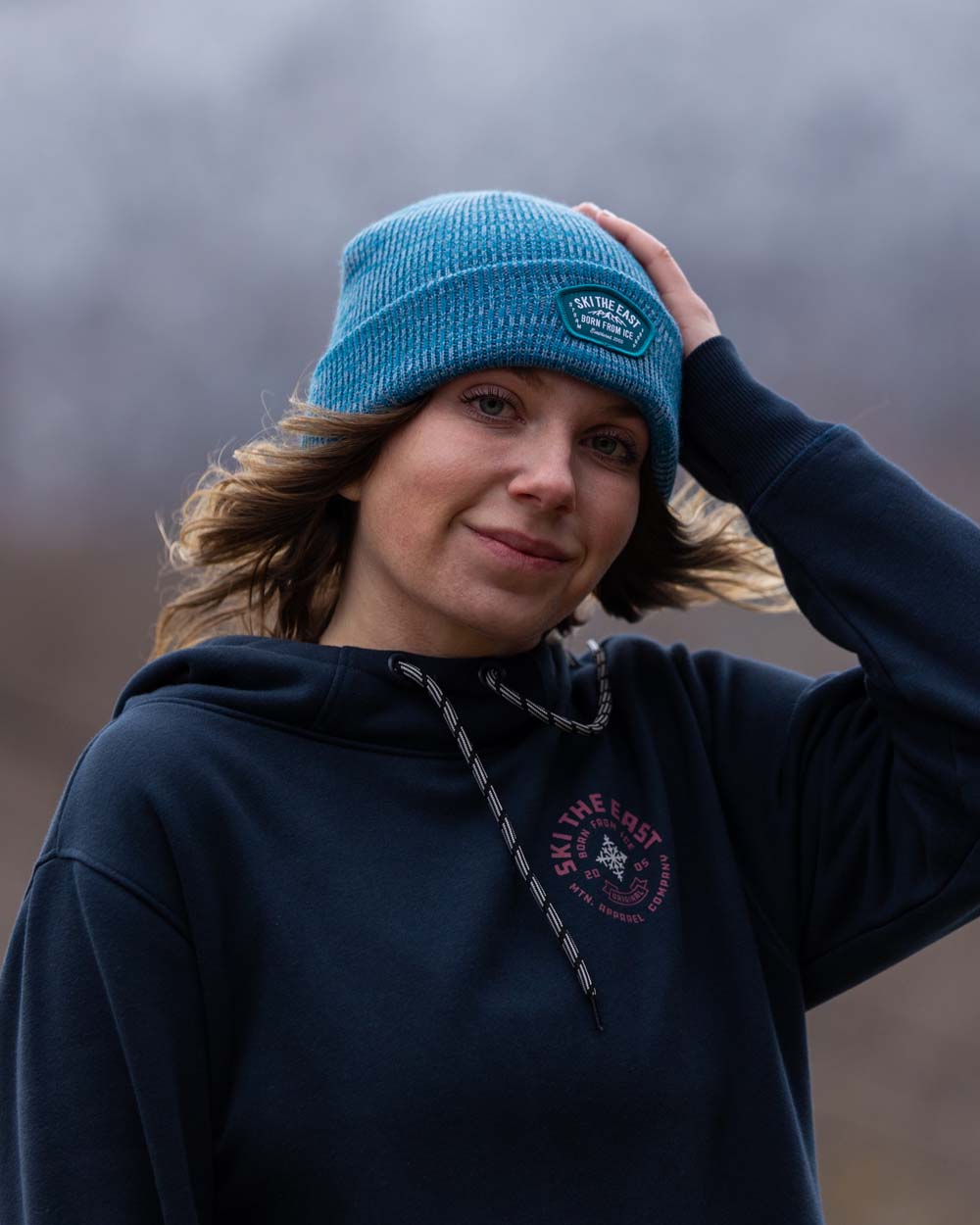 Spindrift Beanie - Stone Blue