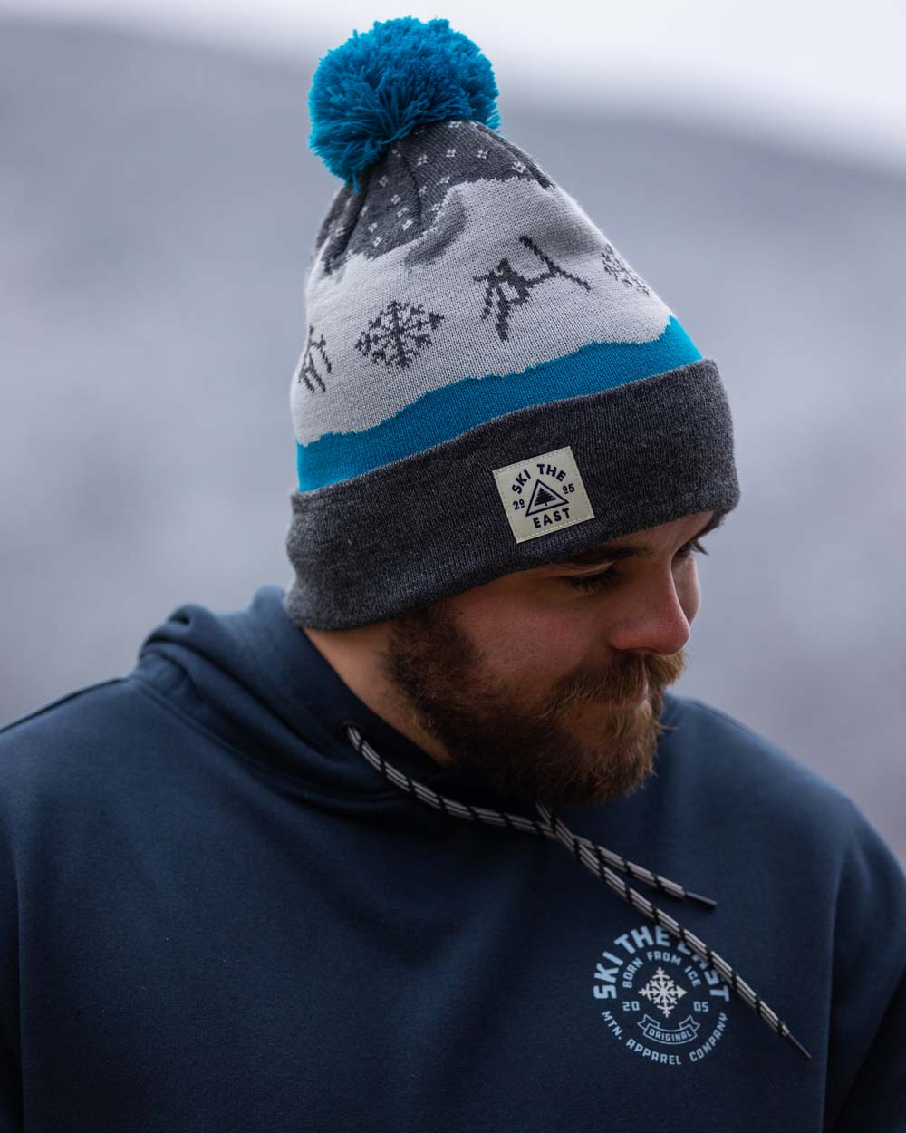 Altitude Pom Beanie - Mountain Frost