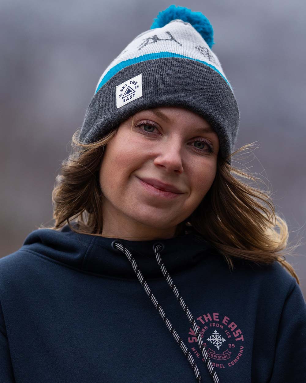 Altitude Pom Beanie - Mountain Frost