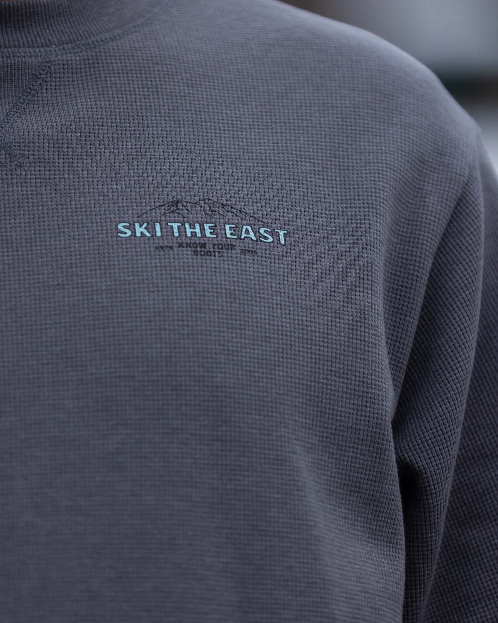 Rugged Roots Waffle Crew - Granite