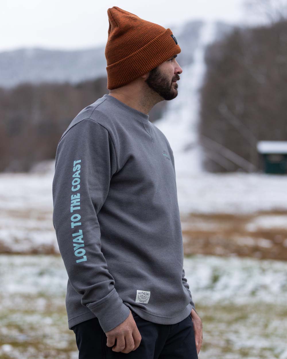 Rugged Roots Waffle Crew - Granite