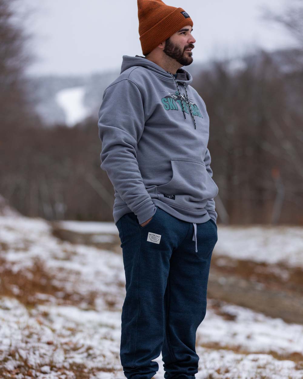 Woodland Waffle Joggers - Midnight