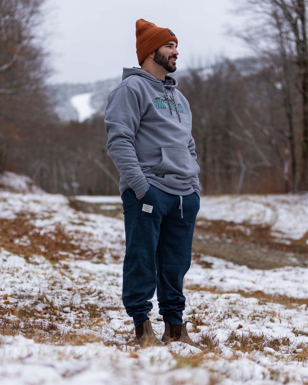 Woodland Waffle Joggers - Midnight