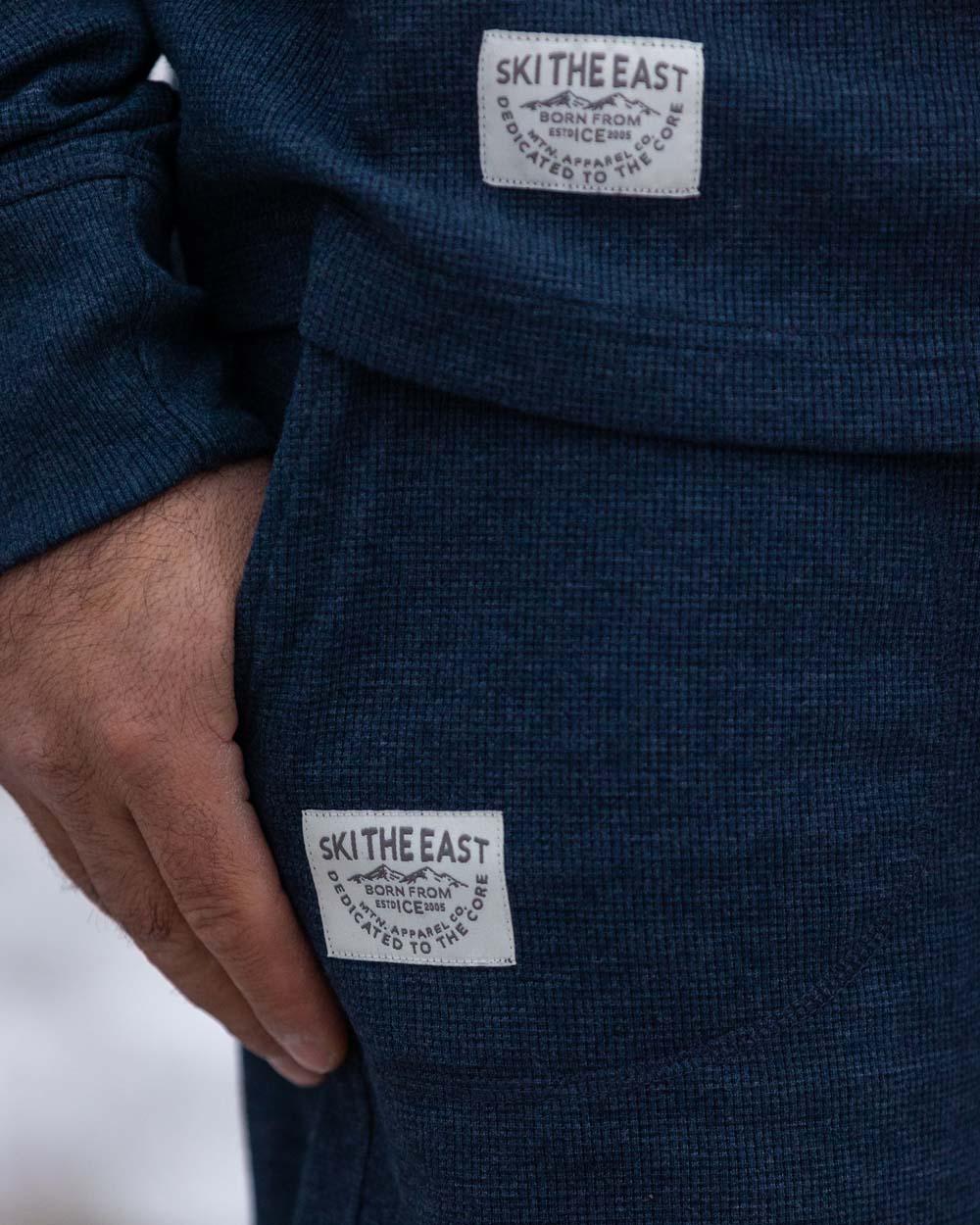 Woodland Waffle Joggers - Midnight