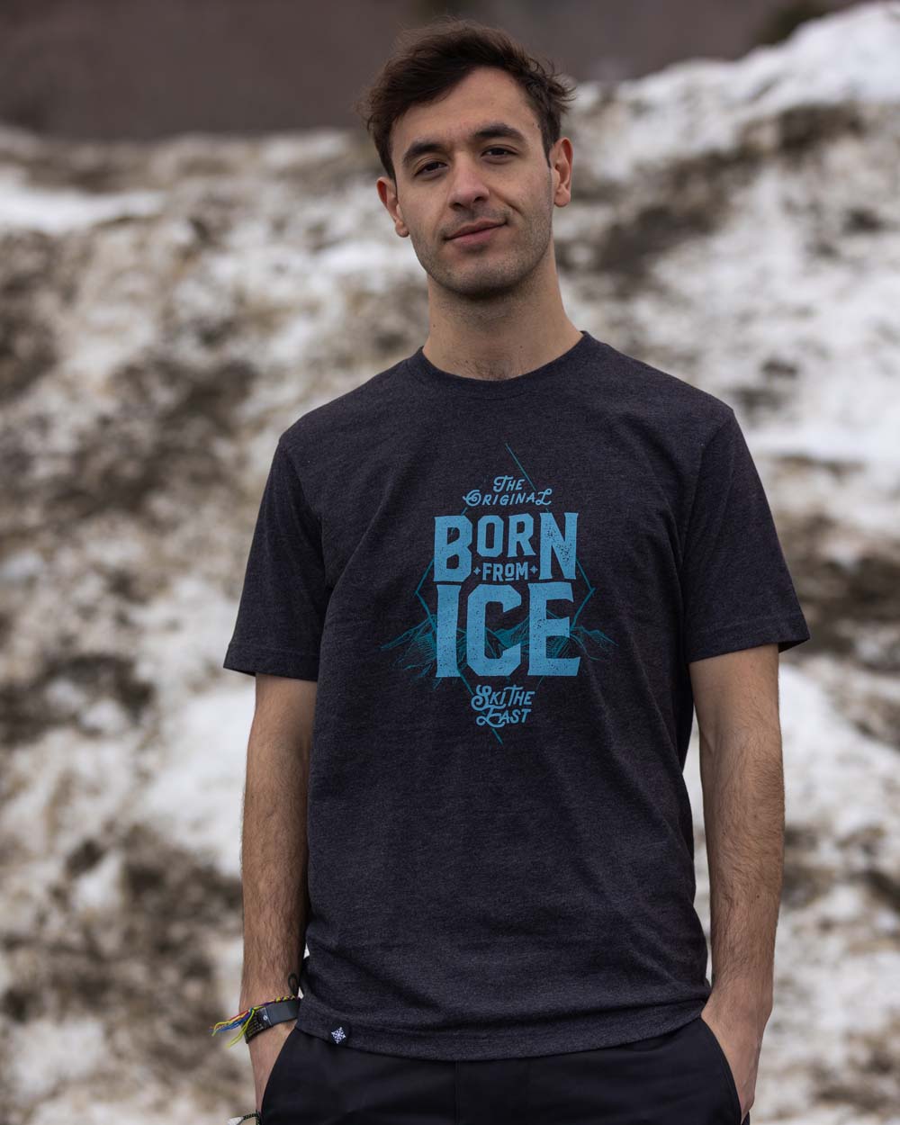 Born From Ice Tee - Vintage Black