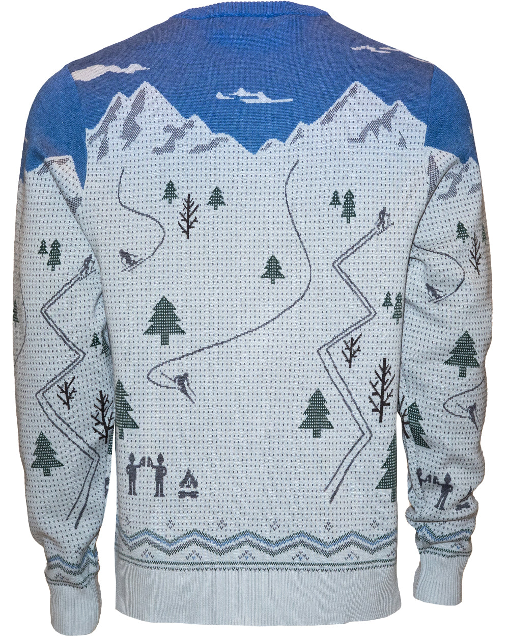 Peak Party Shredder Sweater - Navy/Gray