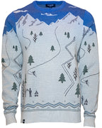 Peak Party Shredder Sweater - Navy/Gray